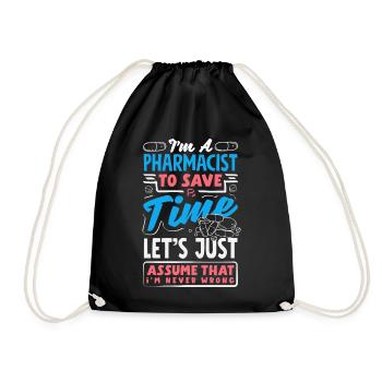 Pharmacist Pharmaceutical Technical - Drawstring Bag - black - Front