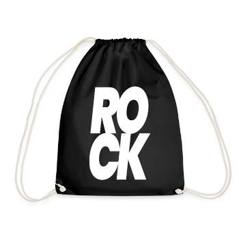 Lettres lourdes sur les glyphes de roche - Sac de sport léger - noir - Devant