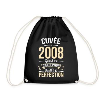 2008 – Aged to perfection - Drawstring Bag - black - Front