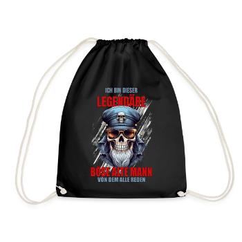 I'm this Legendary Evil Old Man - Drawstring Bag - black - Front