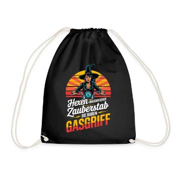 Witches don't need a magic wand they have - Drawstring Bag - black - Front