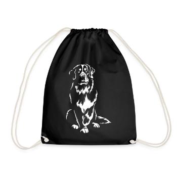 Bernese Mountain Dog « Édition Noire » - Sac de sport léger - noir - Devant