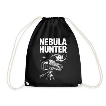 Nebula Hunter Teleskopkunst - Turnbeutel - Schwarz - Vorne