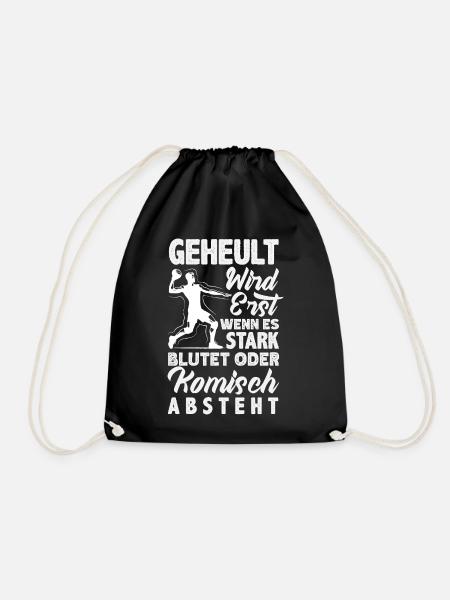 Handball Handballer Handball Trainer Fan Geschenk - Turnbeutel - Schwarz