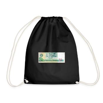20 mark of the gdr - Drawstring Bag - black - Front