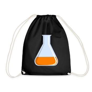 tube à essai flacon tube expérience chimie chimie chimie chimie - Sac de sport léger - noir - Devant