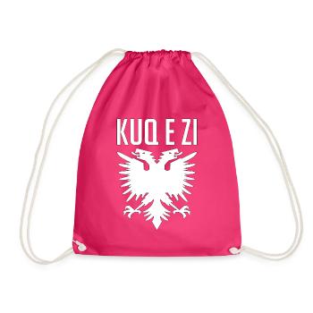 Albanien Adler albanisch Geschenk - Turnbeutel - Fuchsia - Vorne