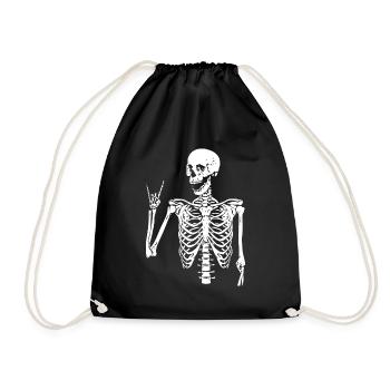 Headbangers Skull - Turnbeutel - Schwarz - Vorne