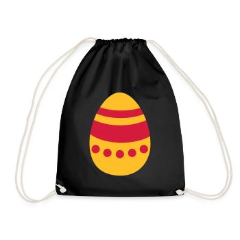 Œuf de Pâques - Sac de sport léger - noir - Devant