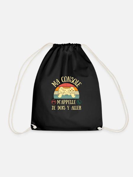 console m'appelle humour gamer ado homme geek - Sac de sport léger - noir