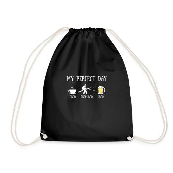 perfect day pompier homme humour sapeur pompier - Sac de sport léger - noir - Devant