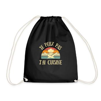 je peux pas j'ai cuisine homme humour cuisinier - Sac de sport léger - noir - Devant