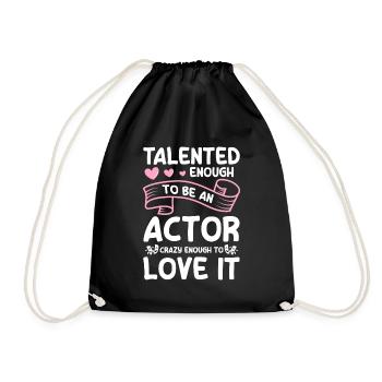 Actress Rehearsal Theatre Play Opera - Drawstring Bag - black - Front