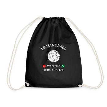 handball m'appelle homme humour handballeur cadeau - Sac de sport léger - noir - Devant