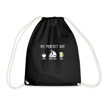 Perfekte Geschenkidee für den Aperitif des Bootes - Turnbeutel - Schwarz - Vorne