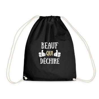 Beauf Qui Déchire Homme Humour Beau Frère Cadeau - Sac de sport léger - noir - Devant