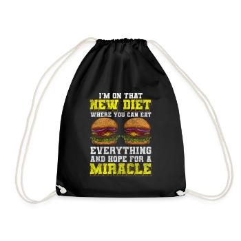 Food Restaurant Vielesser - Drawstring Bag - black - Front
