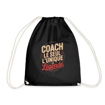 coach sportif le seul homme humour humoristique - Sac de sport léger - noir - Devant