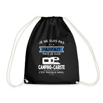 Je ne suis pas parfait mais suis camping-cariste - Sac de sport léger - noir - Devant