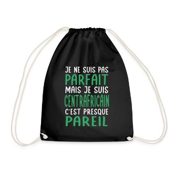 Je ne suis pas parfait mais je suis Centrafricain - Sac de sport léger - noir - Devant