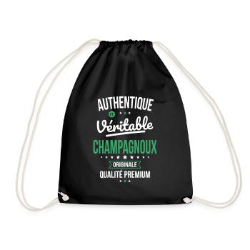 Authentique et véritable Champagnoux - Originale - Sac de sport léger - noir - Devant