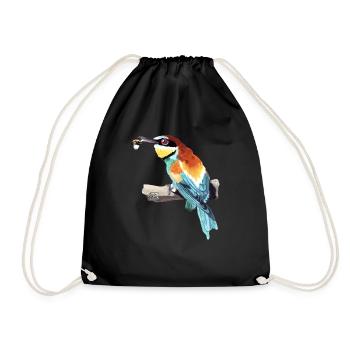 Bee-eater Couple Part 2 - Drawstring Bag - black - Front