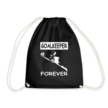 Gardien de but gardien de but pour toujours porte cadeau de gardien de but - Sac de sport léger - noir - Devant