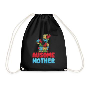Ausome Mutter Mama Kinder Autismus Awareness - Turnbeutel - Schwarz - Vorne