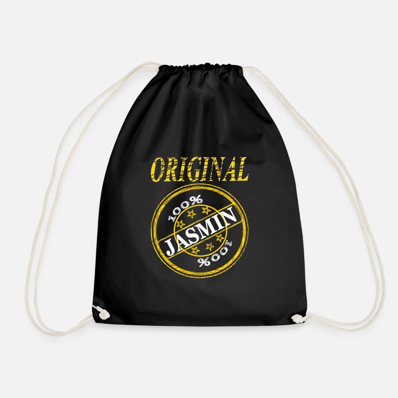 ich heiße Jasmin 100% Jasmin Original Jasmin gift - Turnbeutel - Schwarz