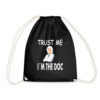 Médecin Infirmière Étude Médecine Cadeau - Sac de sport léger - noir - Devant