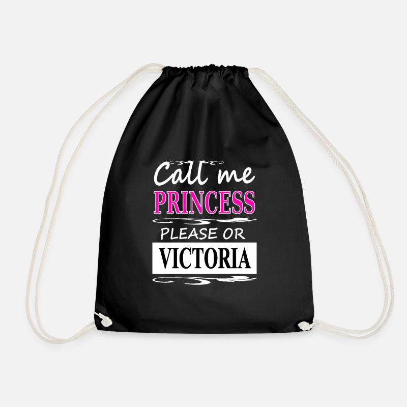 Ich bin Victoria ich heiße Victoria Geschenkidee - Turnbeutel - Schwarz