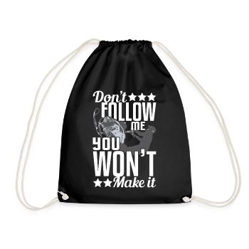 Snowmobile - Don't Follow Me, You Won't Make It - Turnbeutel - Schwarz - Vorne