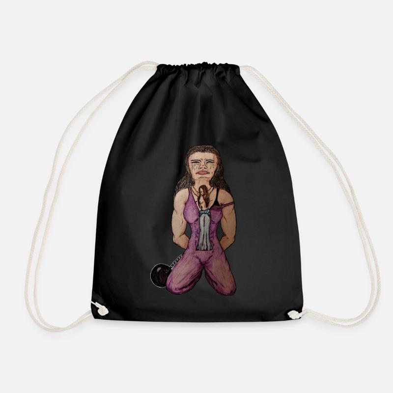 Pain - Drawstring Bag - black