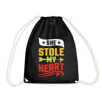 She Stole My Heart - Turnbeutel - Schwarz - Vorne