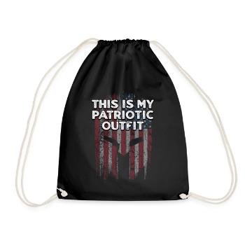 C’est ma tenue patriotique Nationalité américaine - Sac de sport léger - noir - Devant