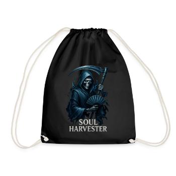 Faucheuse Moissonneur d’âmes - Sac de sport léger - noir - Devant