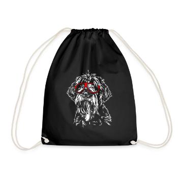 KORTHALS GRIFFON Chien lunettes Chiens Wilsigns - Sac de sport léger - noir - Devant
