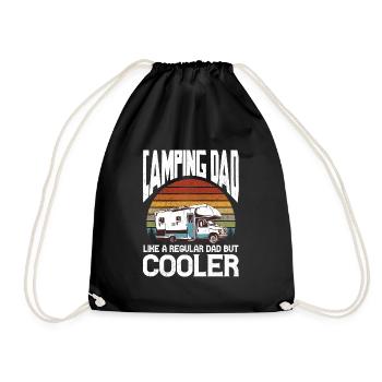Camping Papa comme un papa ordinaire mais plus cool - Sac de sport léger - noir - Devant