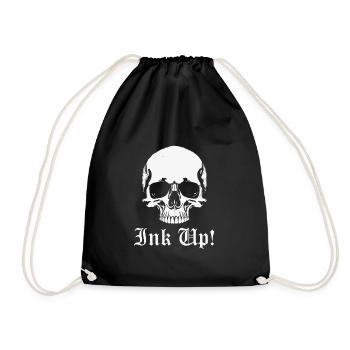 Ink Up Tattoo - Drawstring Bag - black - Front