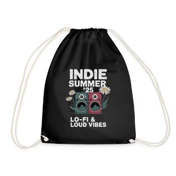 Indie Summer Vibes Lo-Fi Grunge Aesthetic - Turnbeutel - Schwarz - Vorne