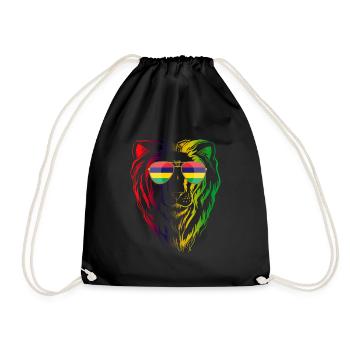 Mauritius - Drawstring Bag - black - Front