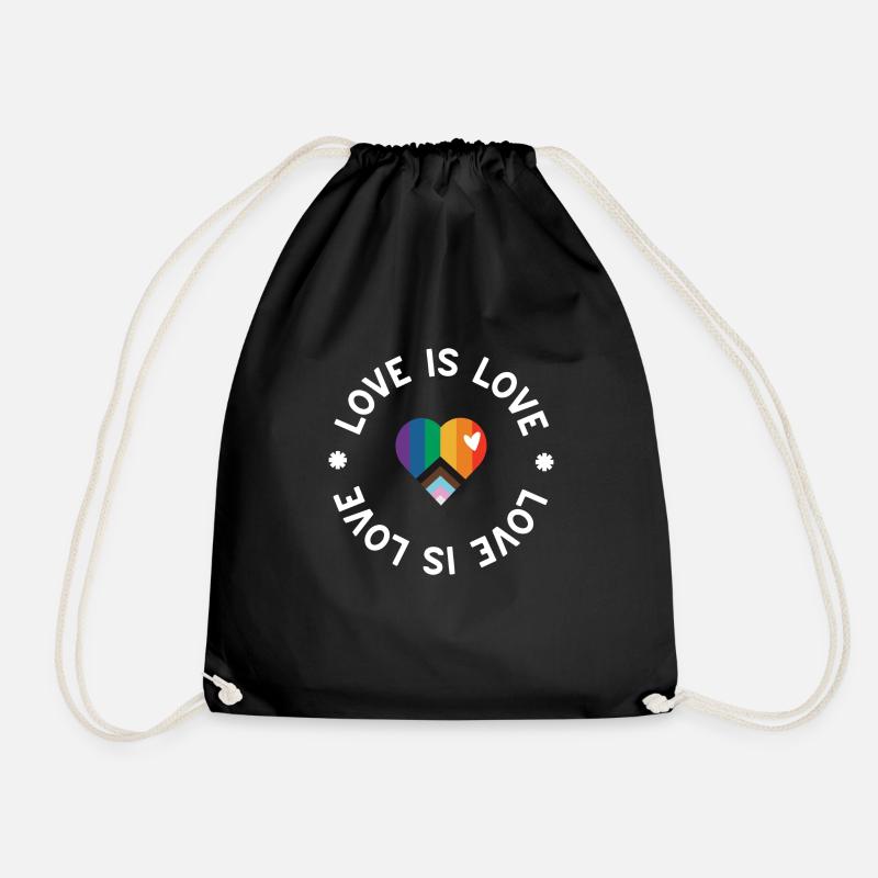 Love is Love - Turnbeutel - Schwarz