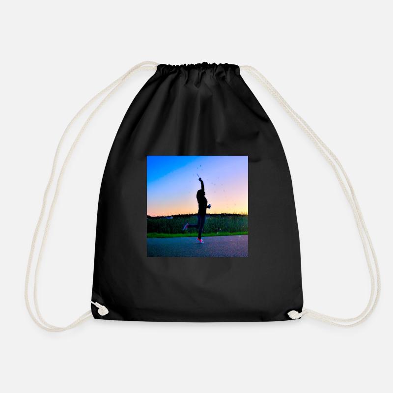 Be yourself - Drawstring Bag - black