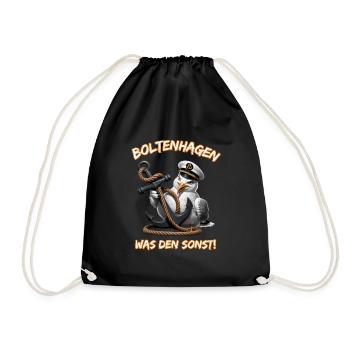 Boltenhagen, quoi d’autre ! - Sac de sport léger - noir - Devant