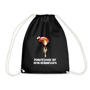 Fußball Fans Geschenk - Turnbeutel - Schwarz - Vorne