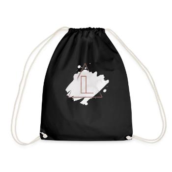 Noms avec L idée cadeau - Sac de sport léger - noir - Devant