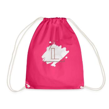 Namen mit L Geschenkidee - Turnbeutel - Fuchsia - Vorne