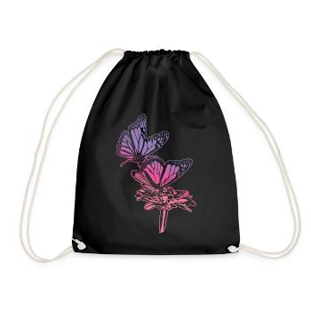 Monarch Butterfly Sketch Graphic Butterfly Lovers - Sac de sport léger - noir - Devant