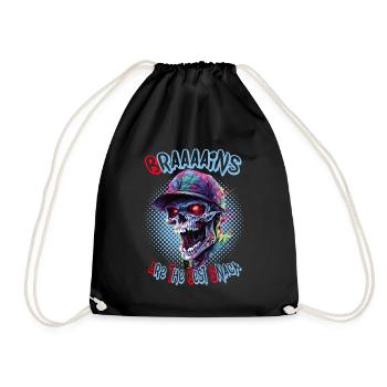 Coole Halloween-Untote: Zombie Walking Undead Party - Turnbeutel - Schwarz - Vorne