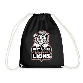 Lion Lion Animal Africa - Drawstring Bag - black - Front